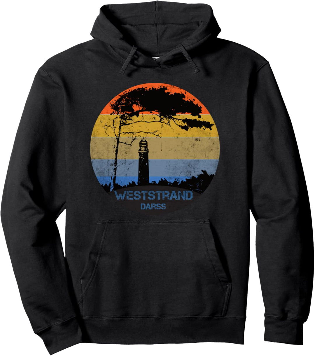Moin Weststrand Darss, Leuchtturm maritim Ostsee DarssCoast Pullover Hoodie