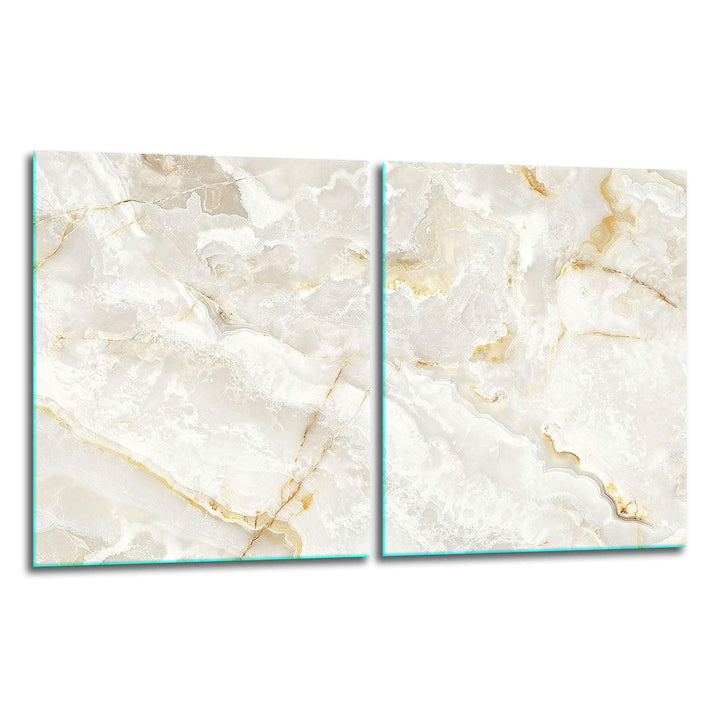 TMK ArtDeko Herdabdeckplatte 2 Teilig 40x52 cm - Spritzschutz Herdabdeckung – Herdschutz aus Sicherh