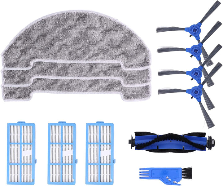 Marhynchus Home Roboter-Staubsauger-Kit Seitenbürste Lappenfilter Hauptbürsten-Set für 850T Clean Su