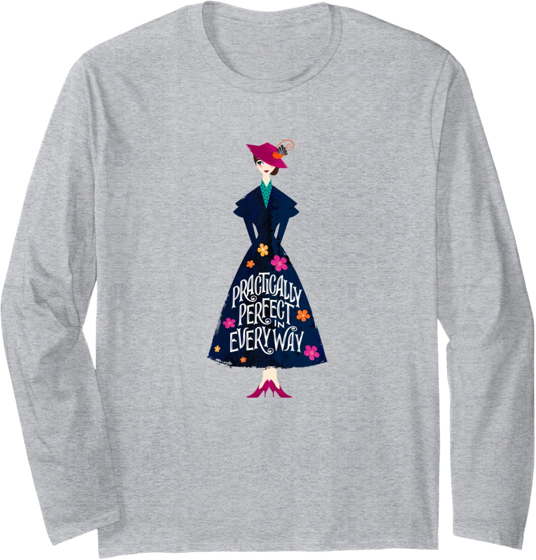 Disney Mary Poppins Returns Practically Perfect Langarmshirt