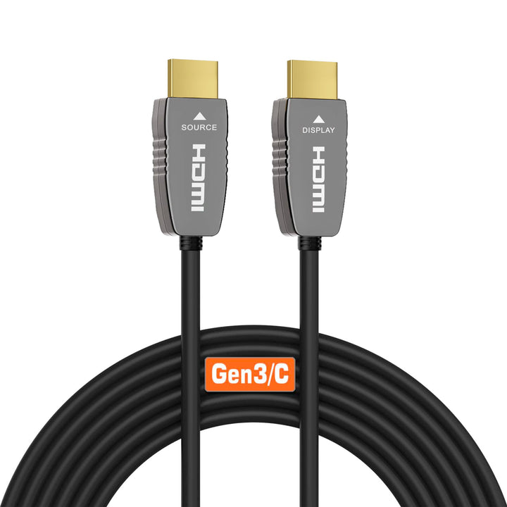 RUIPRO 8K HDMI Glasfaserkabel 2.1 12m, 48Gbps, 8K@60Hz, 4K@120Hz, Dynamic HDR, eARC, HDCP 2.2/2.3, k