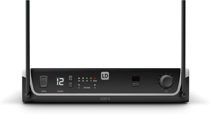 LD Systems U305 HHD - Funksystem mit Sender/Empfänger und dynamischem Handmikrofon, 584-608 MHz, sch