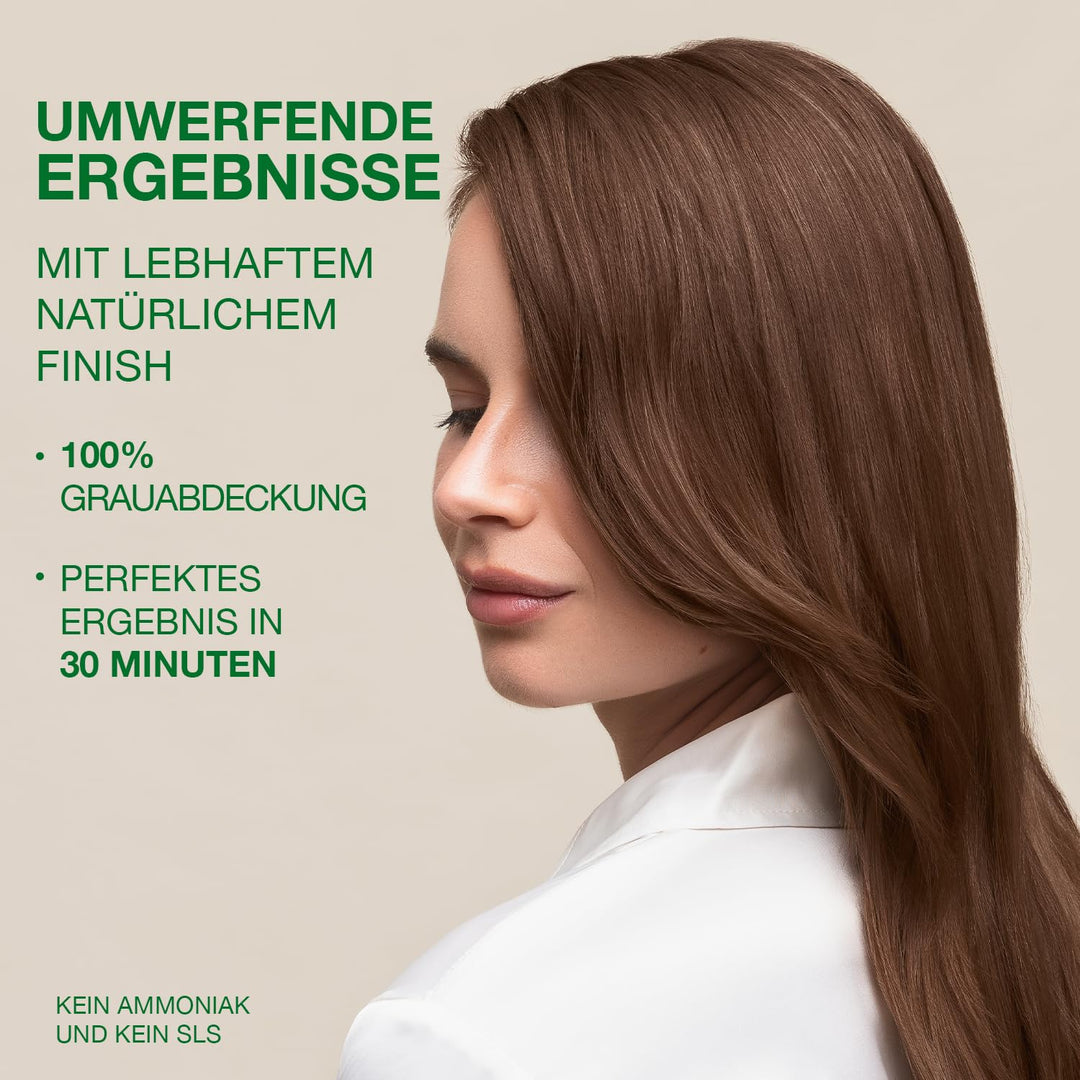 Helles Aschbraun 5.2 permanente Haarfabe mit natürlichen Inhaltsstoffen - Ohne Ammoniak Ligh Ash Bro