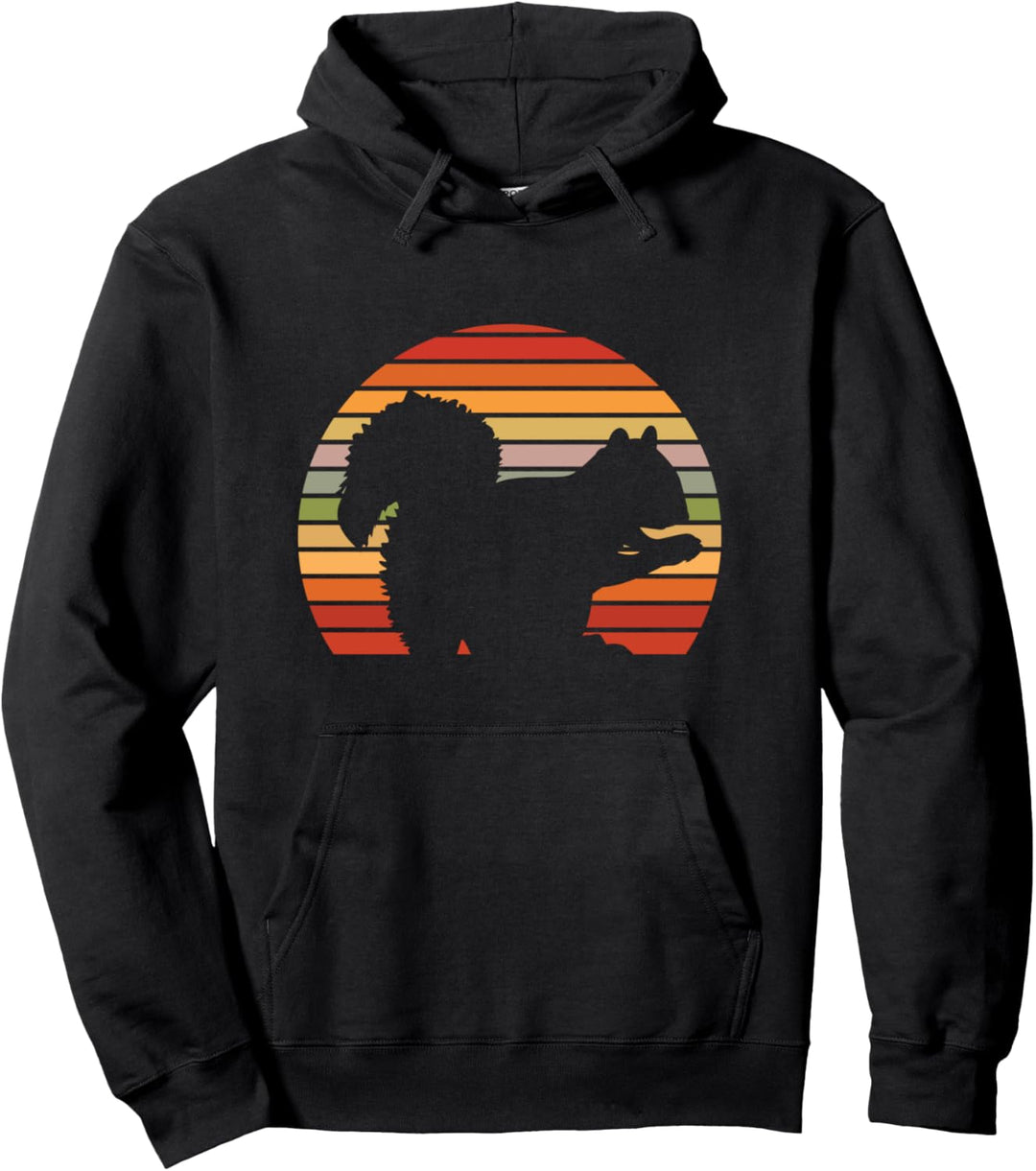 Eichhörnchen Retro Streifenhörnchen Lieblingstier Vintage Pullover Hoodie
