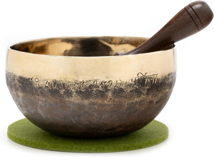 ca. 700g mit Gravur - 9. August 2025, handgeschmiedet | Fair Trade aus Nepal, harmonischer Klang, in