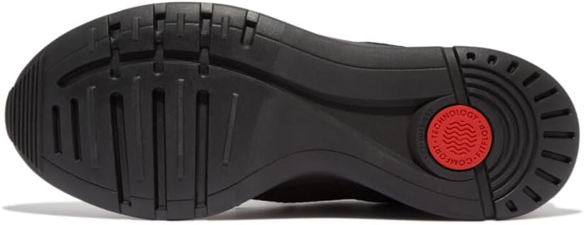 FitFlop Herren Vitamin Ffx Knit Sports SneakersSneaker 42 EU Schwarzes Zinn, 42 EU Schwarzes Zinn
