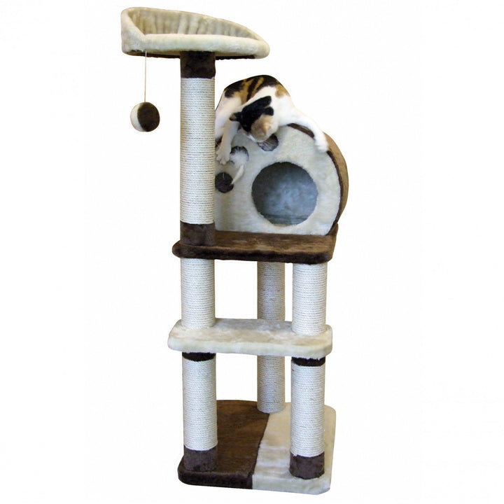 Kerbl Kratzbaum PLANET X, 50 x 40 x 127 cm, braun/beige