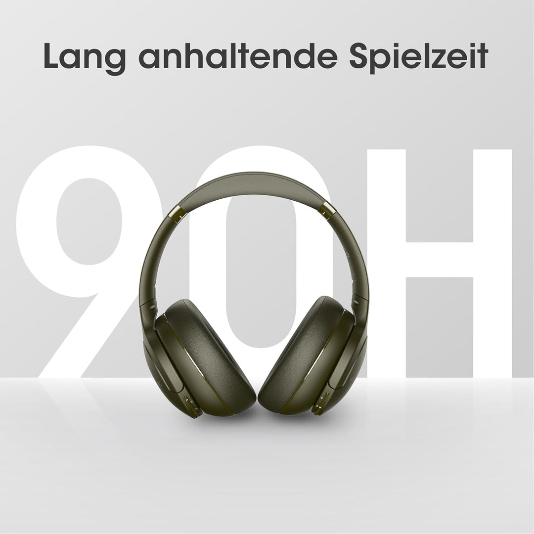 DOQAUS Kopfhörer Kabellos Bluetooth [Bis zu 90 Std] Bluetooth Kopfhörer Over-Ear mit 3 EQ-Modi, HiFi