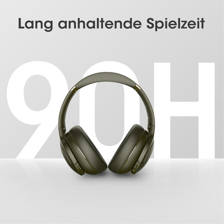 DOQAUS Kopfhörer Kabellos Bluetooth [Bis zu 90 Std] Bluetooth Kopfhörer Over-Ear mit 3 EQ-Modi, HiFi