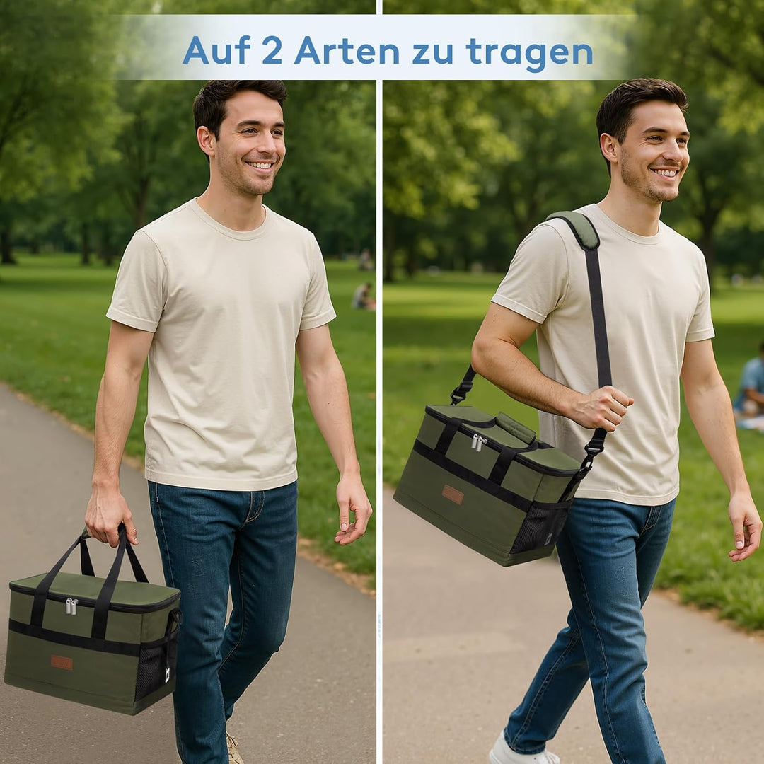 Lifewit 20L Kühltasche Gross faltbar Kühlkorb Kühlbox Isoliertasche Thermotasche Picknicktasche für