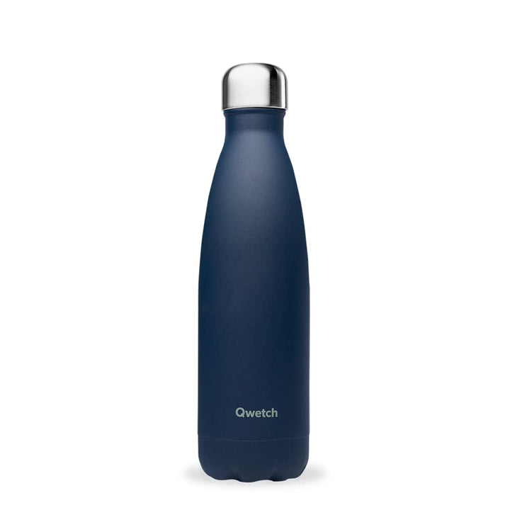 Qwetch - Isolierflasche Granite Thermosflasche - Blau 500ml - 24 Stunden kalt und 12 Stunden warm -