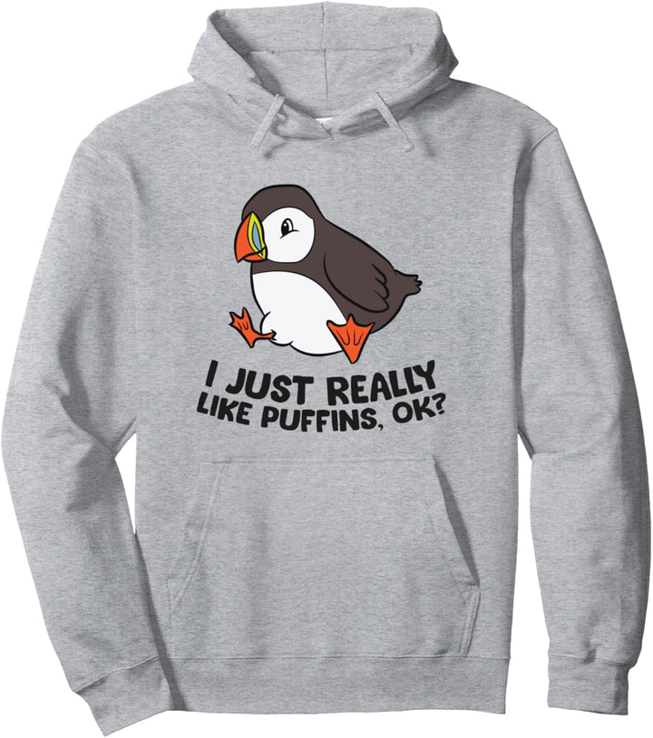I Just Really Like Papageientaucher, Ok? Love Papageientaucher Pullover Hoodie