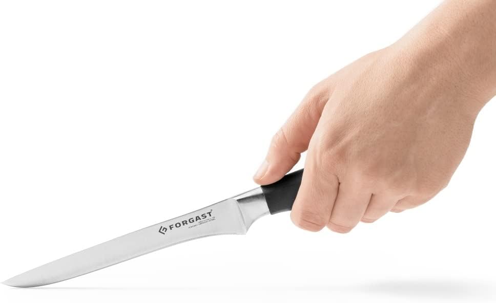 Forgast Filiermesser | Schwarz | Schmales Klingenblatt | Rostfreier Spezialstahl | Ergonomischer Kun