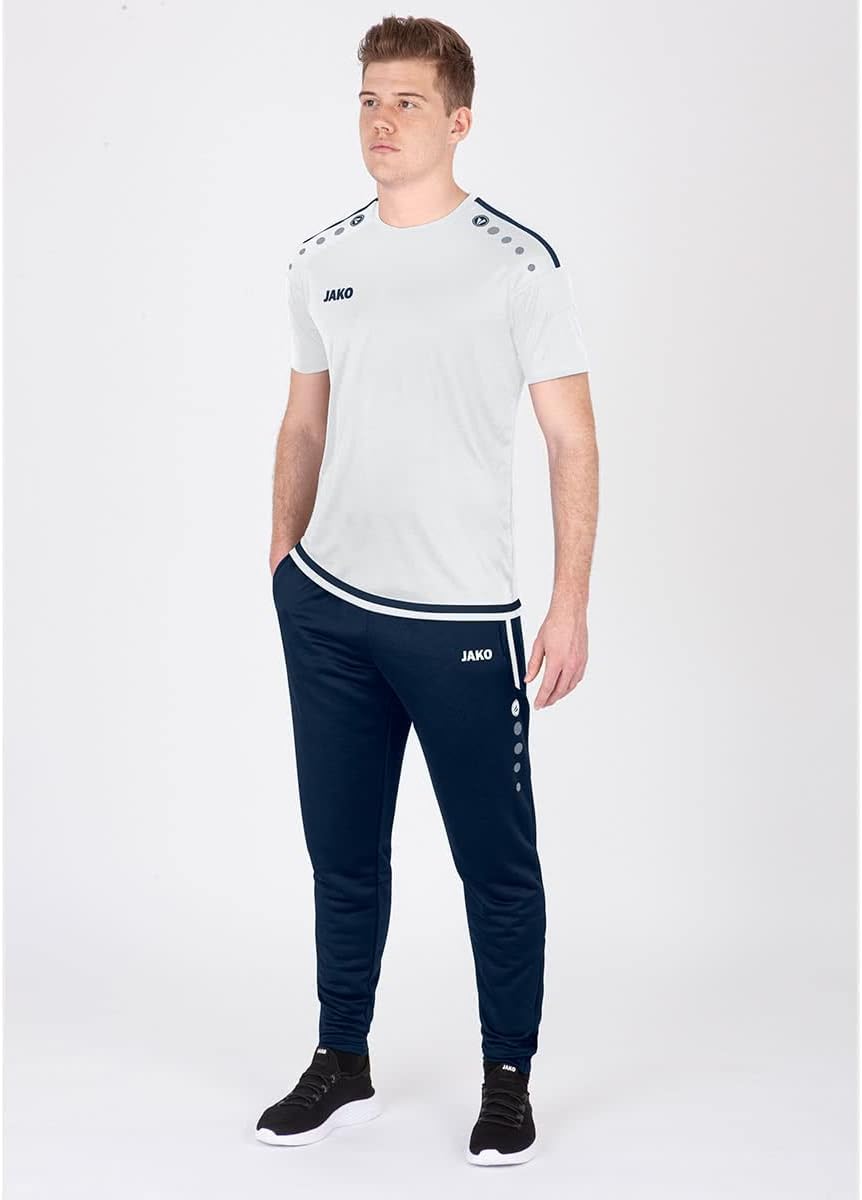 JAKO Herren Trainingshose Active I Sporthose Herren lang mit Elastischem Bund & Seitentaschen I Trai