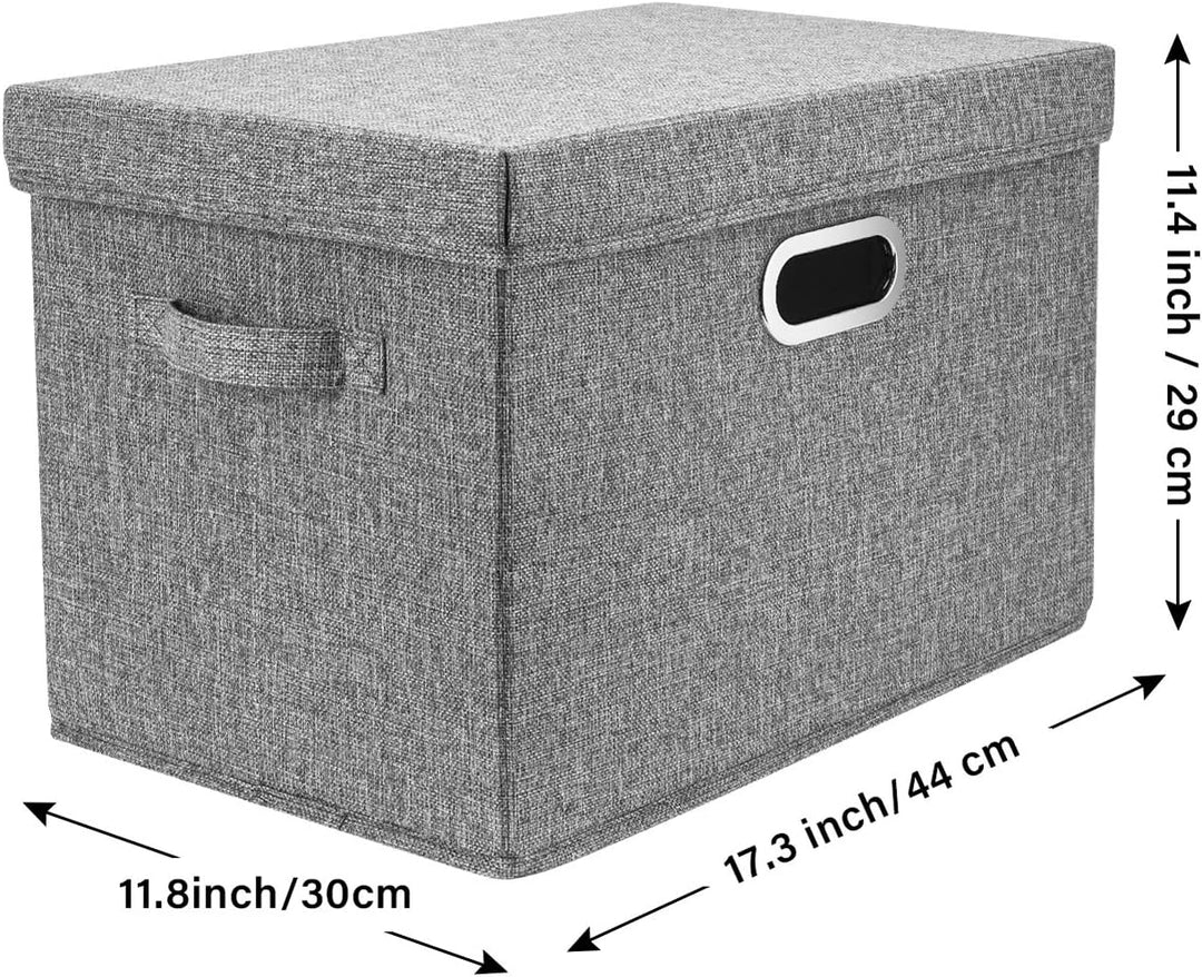 TYEERS Aufbewahrungsbox mit Deckel Gross, Stoff, Faltbare, Waschbare, Kisten Aufbewahrung mit Deckel
