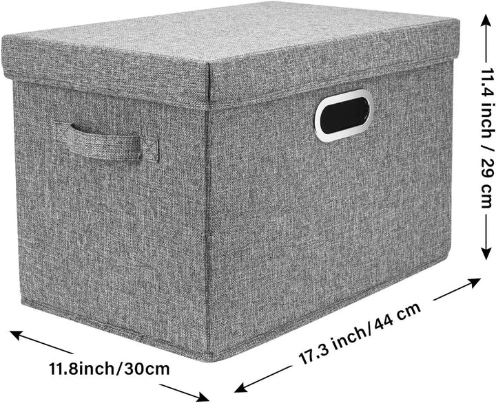 TYEERS Aufbewahrungsbox mit Deckel Gross, Stoff, Faltbare, Waschbare, Kisten Aufbewahrung mit Deckel