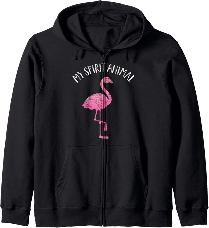My Spirit Animals Is A Flamingo - Lustiger Spruch Kapuzenjacke