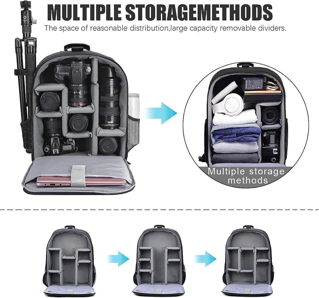 CADeN Professional Trolley Large Camera Backpack Bag for DSLR/SLR Mirrorless Camera Waterproof, Came