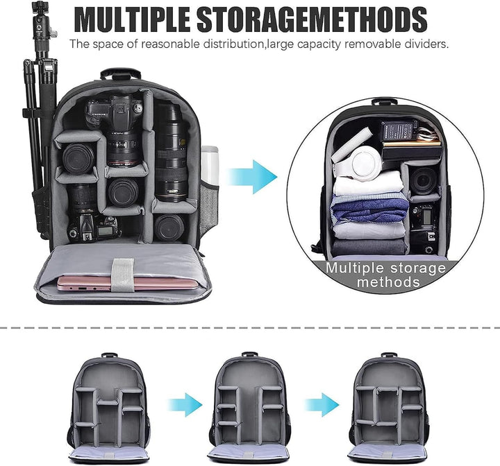 CADeN Professional Trolley Large Camera Backpack Bag for DSLR/SLR Mirrorless Camera Waterproof, Came