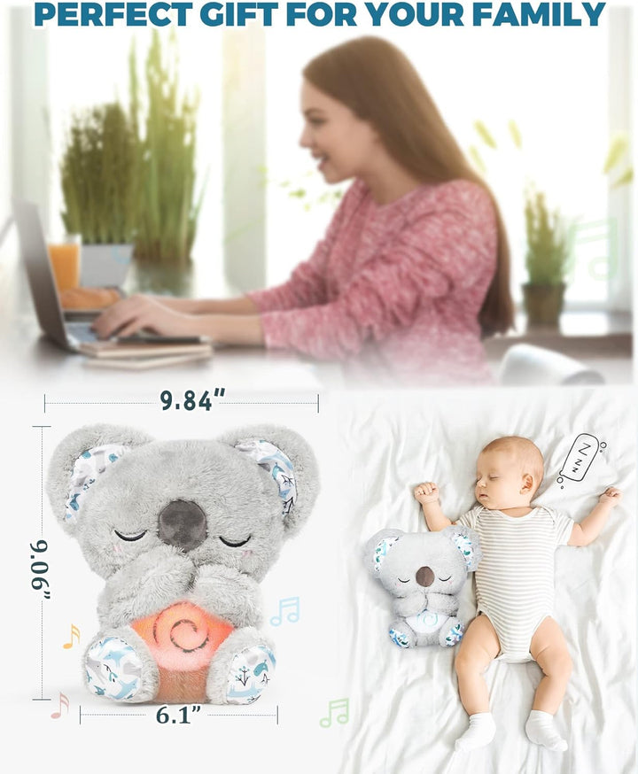 Super Wings Auby Soothe 'n' Cuddle Koala, Plüschspielzeug mit 10 Schlafliedern, Lichtern und rhythmi