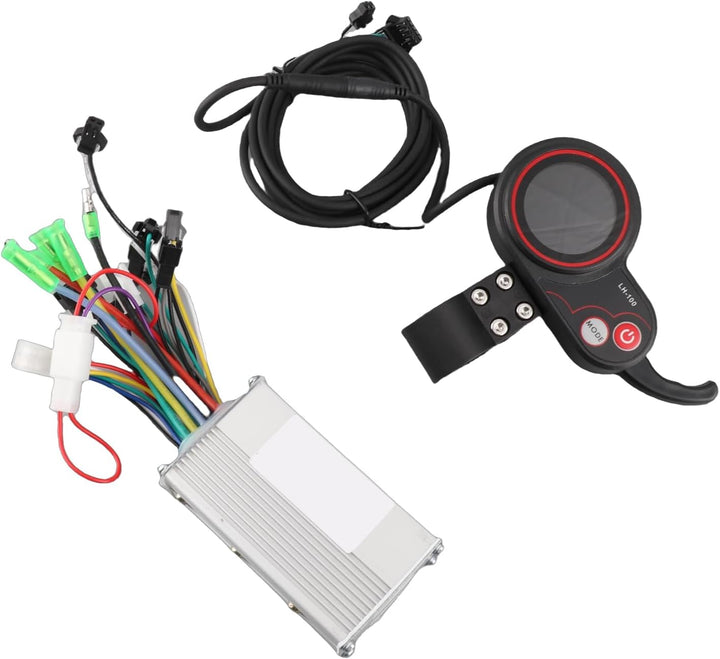 Alomejor E-Bike Controller Kit, Elektroroller-Controller mit LCD-Display und Schaltschalter (Univers