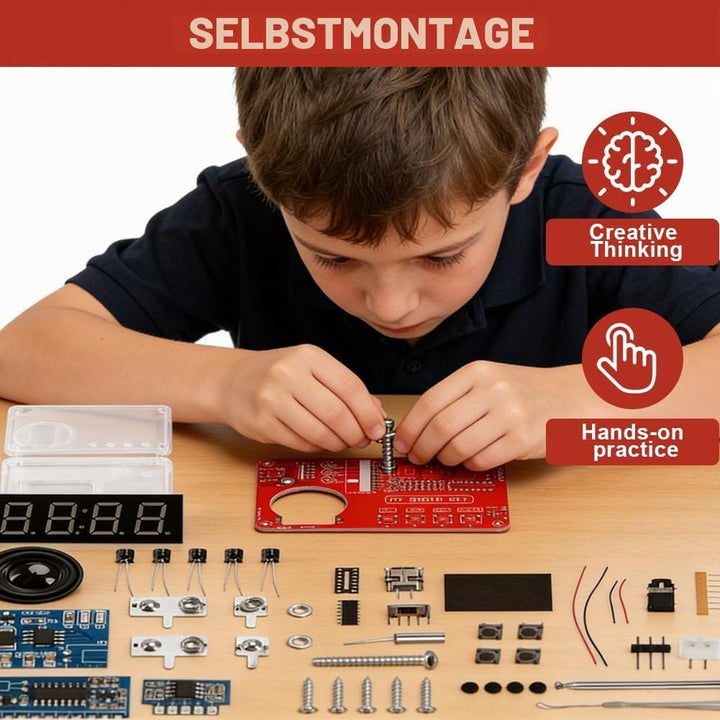 Löten DIY Elektronische Kits Digitalradio, Lötpraxis-Kit mit Digitaler Anzeige für HD-Radio, DIY Ele