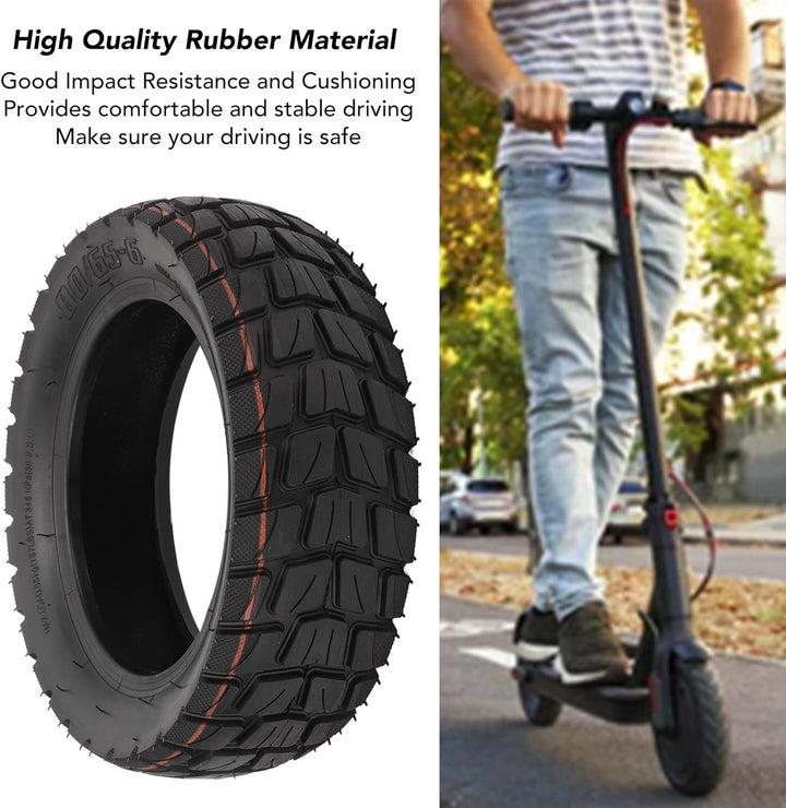 BuyWeek Elektroroller-Reifen, 80/65-6 Scooter Reifen Stossdämpfende Gummi Scooter Räder Ersatzreifen