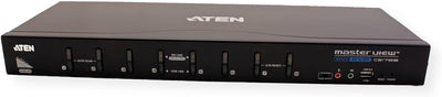 Aten CS1768 8-Port USB DVI KVM Switch, Schwarz