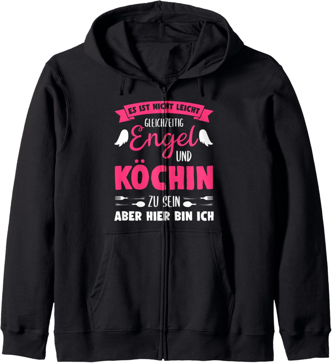 Köchin Frauen Damen Kochen Lustig Spruch Sprüche Köchin Kapuzenjacke