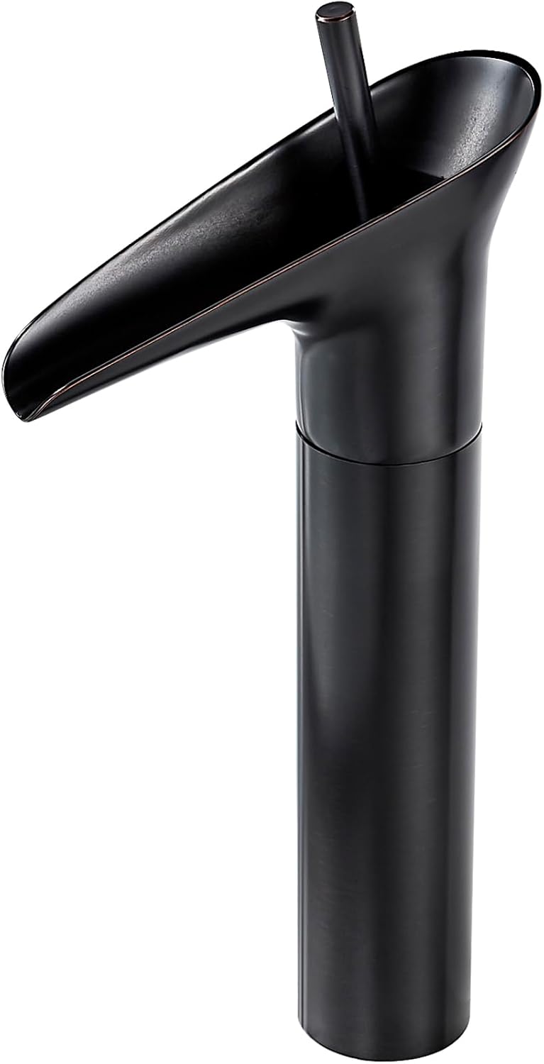Wasserhahn Bad Schwarz Waschtischarmatur Wasserfall Mischbatterie Waschbecken Armaturen Hoch Retro B