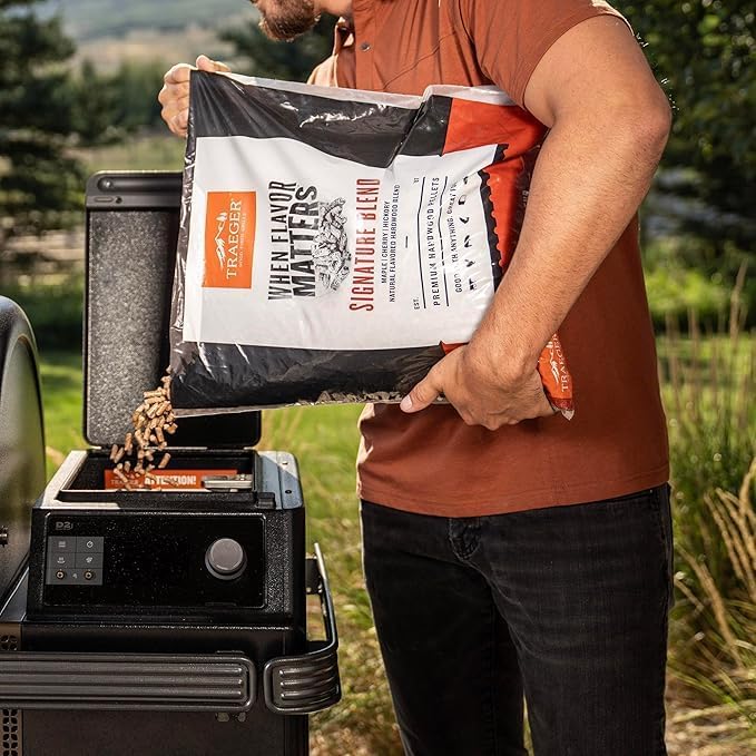 Traeger Grills Signature Blend 100% natürliche Holzpellets für Räucher- und Pelletgrills, BBQ, Backe