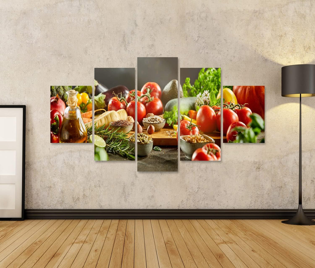 islandburner Bild auf Leinwand Lebensmittel Sortiert küchenbilder Auberginen Karotten Gemüse Bilder