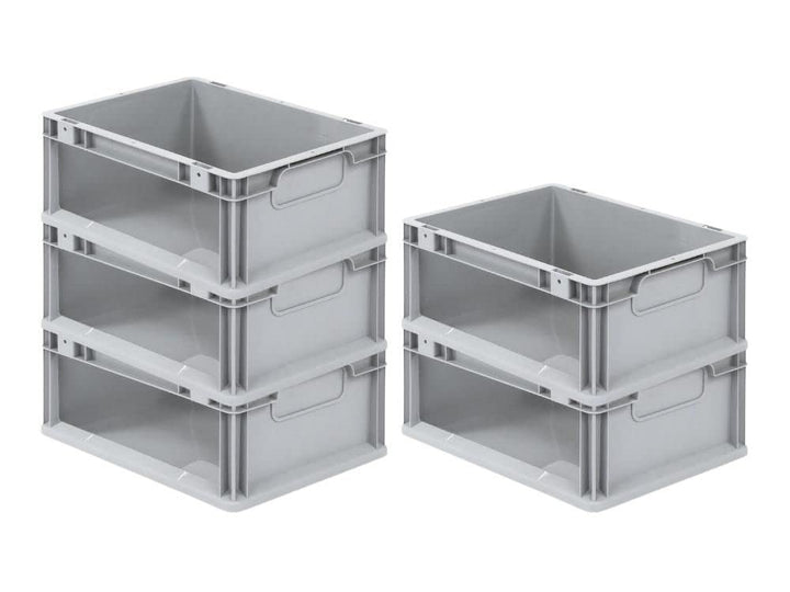 SparSet 5x Eurobox NextGen Store | HxBxT 17x30x40cm | 16 Liter | Seite offen | Eurobehälter, Transpo