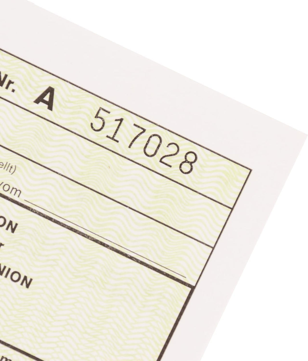 mashpaper A.TR. ATR Warenverkehrsbescheinigung Formular für Laserdrucker Menge wählbar 10, 50 oder 1