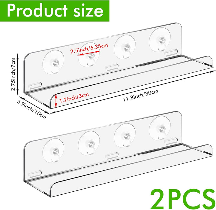 2 Stück Acryl Pflanzenregale: Hängendes Transparentes Pflanzenregal für Fenster, Fenster Pflanzenreg