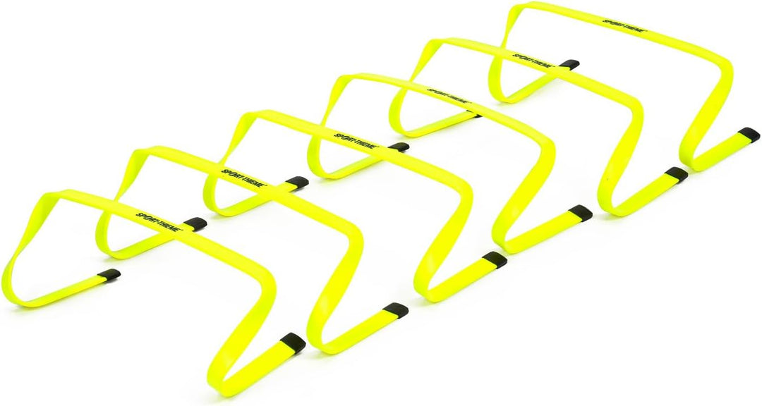 Sport-Thieme Hürden-Set Flexi | Stabil, biegsam und wiederaufrichtend | Für Fussball, Functional Tra