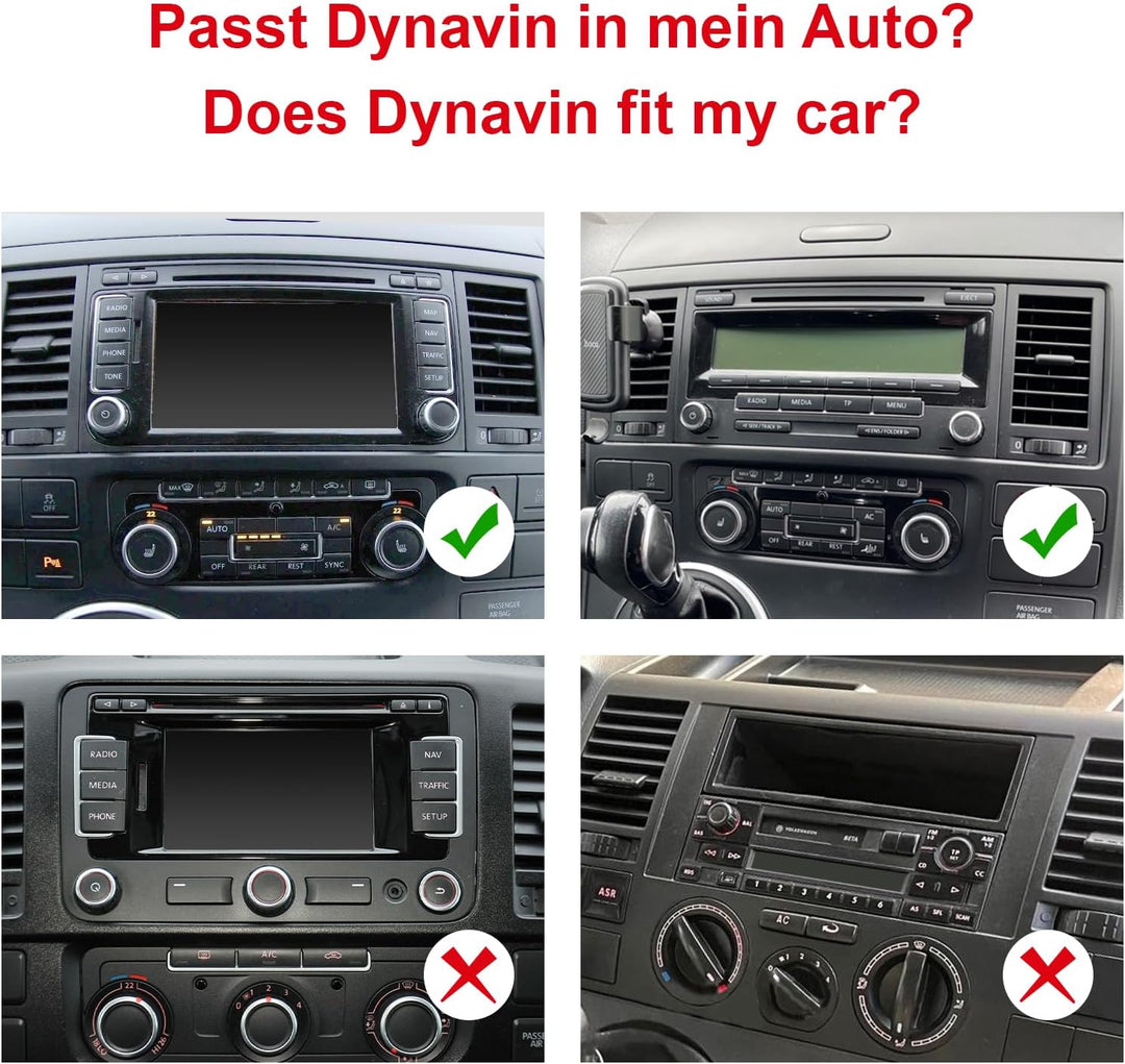 DYNAVIN Android Autoradio Navi für VW T5 Multivan California, 9 Zoll Radio mit Wireless Carplay und