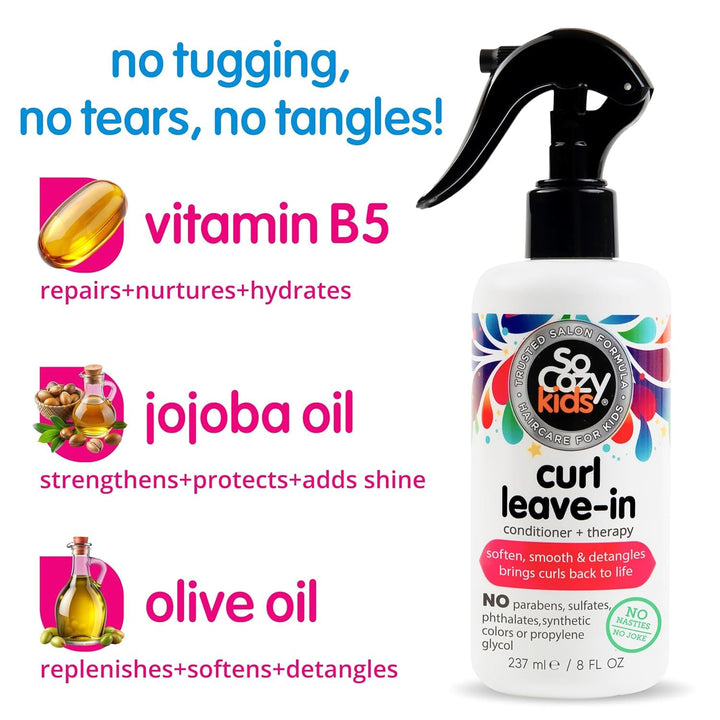 SoCozy - Boing Curl Leave In Conditioner Spray for Kids Sweat Pea - 8 fl. oz.