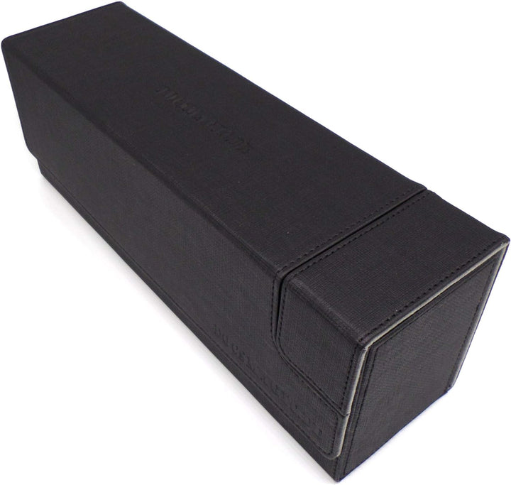 docsmagic.de Premium Magnetic Tray Long Box Black Medium + 3 Flip Boxes - Schwarz Medium + 3 Flip Bo
