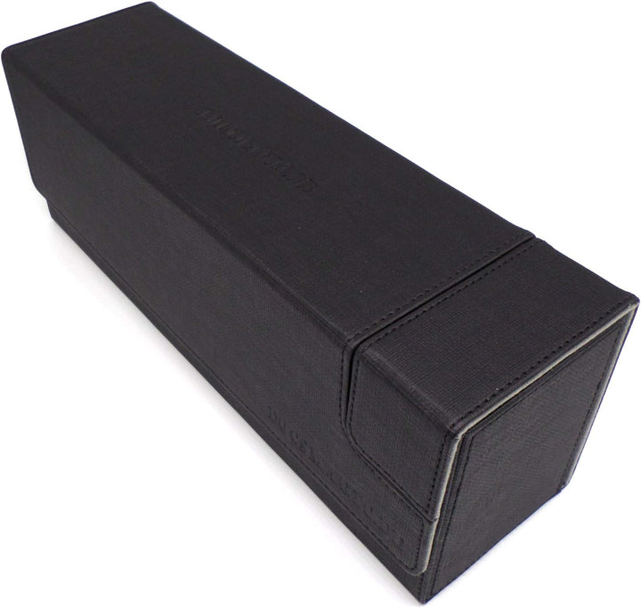 docsmagic.de Premium Magnetic Tray Long Box Black Medium - Card Deck Storage - Kartenbox Aufbewahrun