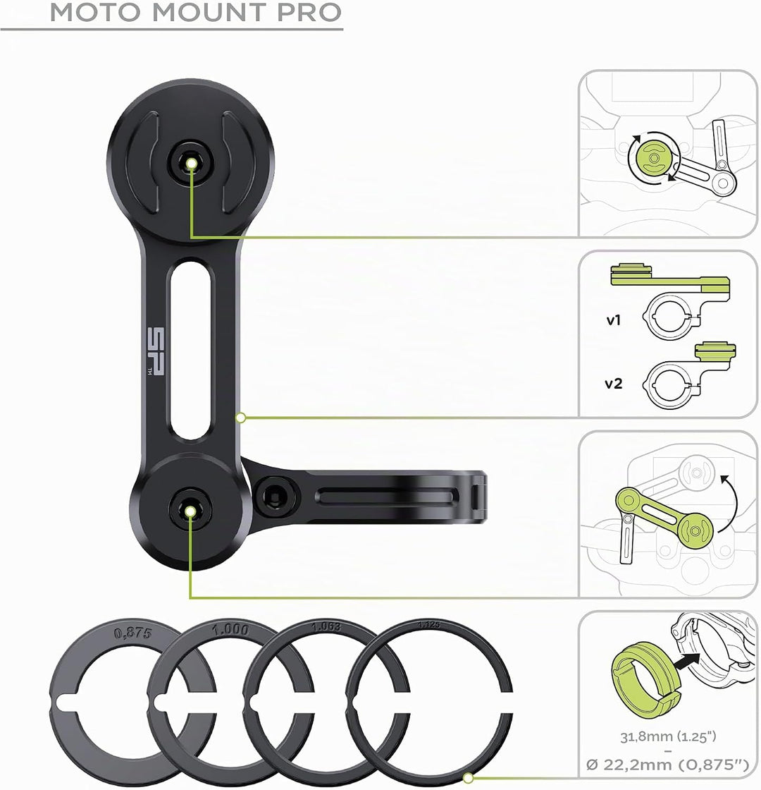 SP CONNECT Moto Bundle II mit Anti Vibration Module + Universal Interface | SPC+ | Handyhalter für M