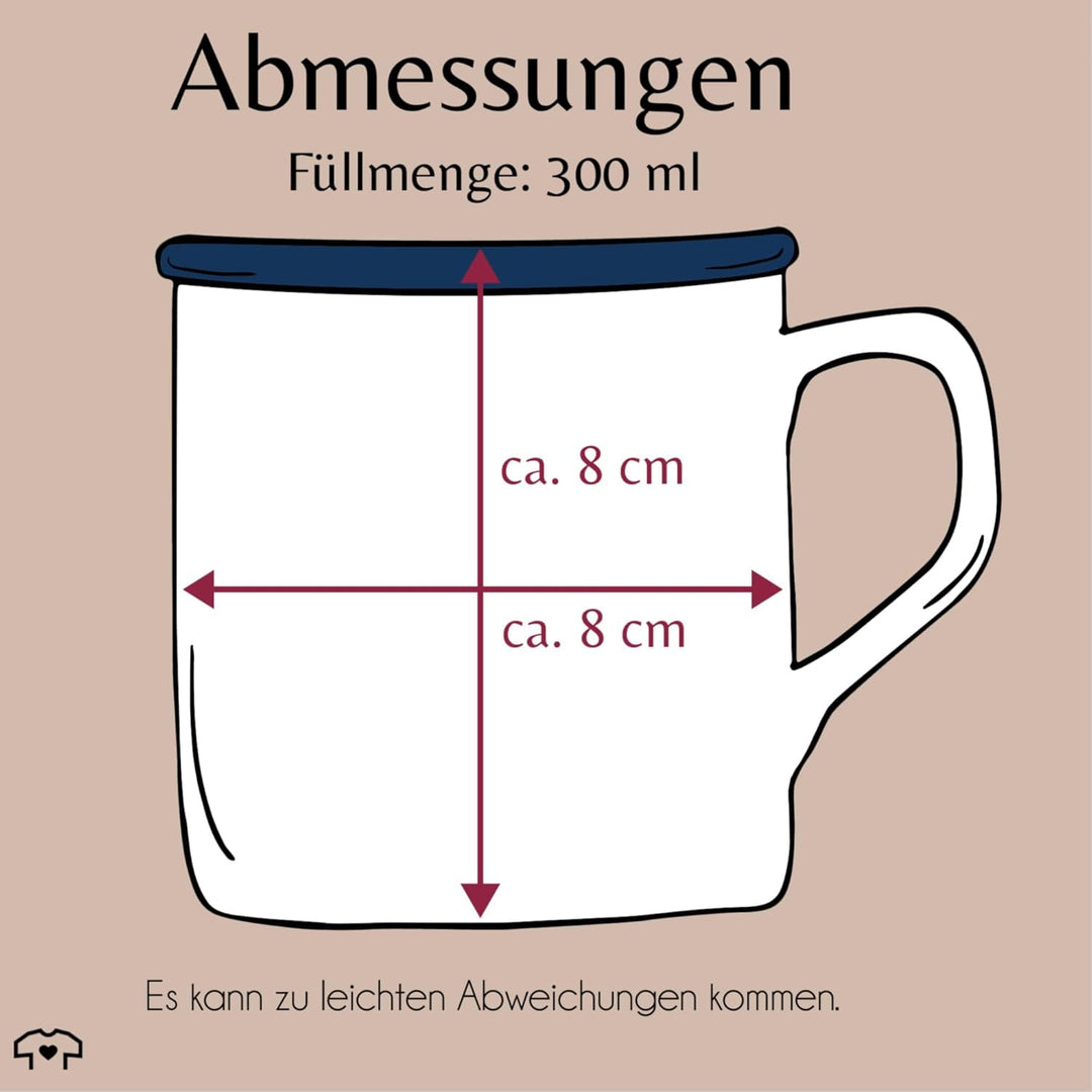Emaille Tasse Blechtasse - Foto eigenem - Fotogeschenk I Geschenk Bild personalisiert I Geschenk mit