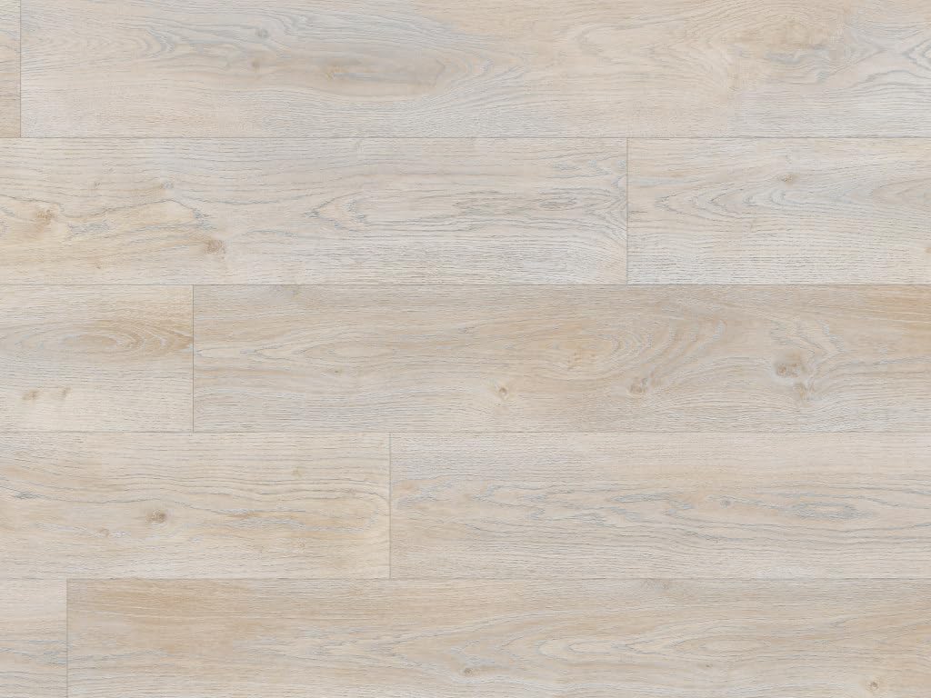 BASICfloor Eiche Hell 244x2440mm Laminatboden, XL Landhausdiele 8mm Stärke, Klick Verbindung, V Fuge