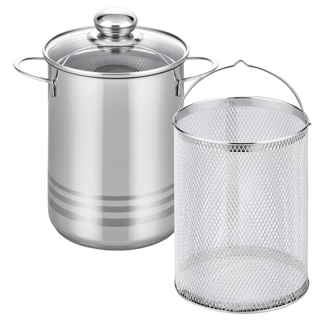 Elo 2261626 Spargelkocher, Spargeltopf, Universal-Kochtopf Elo, glänzend, 16 cm Durchmesser, Edelsta
