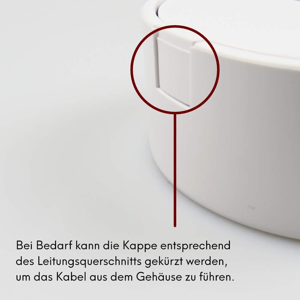 LED Bettleuchte 'Tulipano II' 4.5W Leseleuchte USB Bettlampe Aufladestation, Farbe:Weiss, Weiss