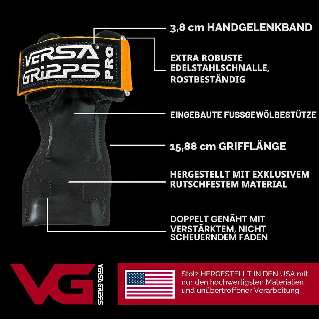 Versa Gripps® PRO Authentisch. Das Beste Trainingszubehör der Welt. IN DEN USA HERGESTELLT Königsrot