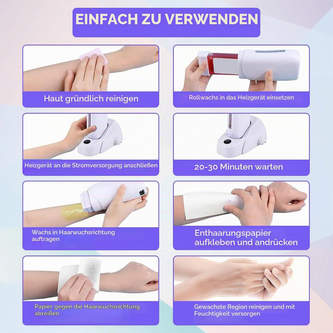Roll on Wax Heater Waxing Körperhaarentfernungsmaschine für Hand, Fuss(1), 1