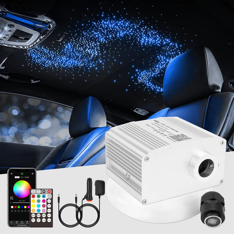 CHINLY Bluetooth 10W RGBW Twinkle LED Fiber Optic Star Deckenleuchten Kit APP/Fernbedienung 400 St¨¹