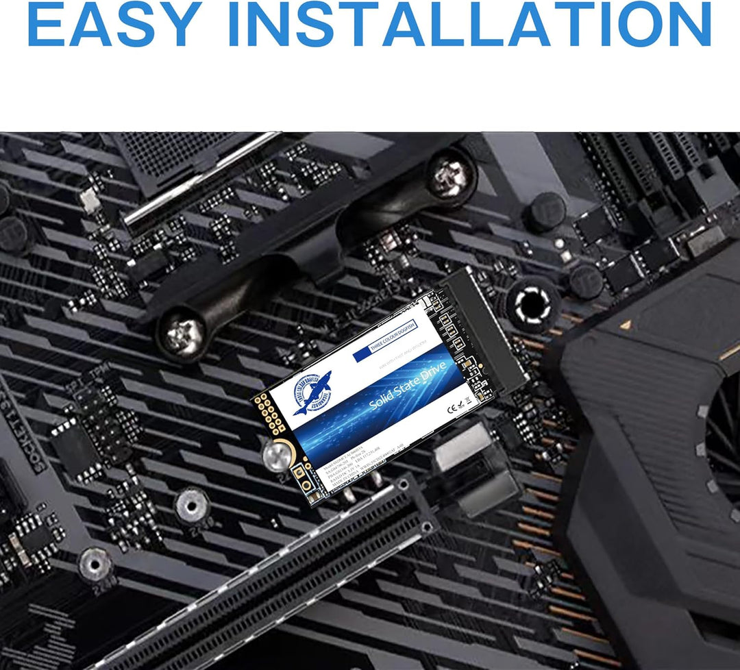 Dogfish M.2 2242 SSD 512 GB NVMe PCIe Gen3 x 4 Internes Solid State Drive, 3D NAND TLC, Gaming SSD,