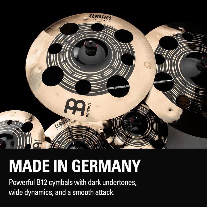 Meinl Classics Custom Dual 16 Zoll Trash Crash (Video) Schlagzeug Becken (40,64cm) B12 Bronze, Dunkl